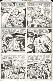 Jack Kirby - Machine man 6 pag.15 - Illustration originale