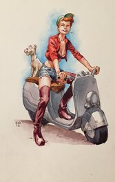 Étienne Le Roux - Spirouette et Mila - Original Illustration