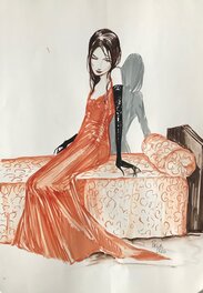 Pascal Croci - Elizabeth Bathory - Illustration originale