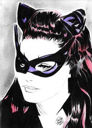 Shelton Bryant - Catwoman (Julie Newmar) - Original Illustration