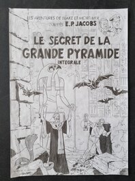 Slavisa Cirovic - Le secret de la grande pyramide  - Blake et Mortimer - projet de couverture - Original Illustration