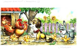 Maciej Mazur - Le lapin cherche sa mère - Original Illustration