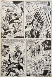 Gene Colan - Captain America - Crack-up on campus #120 p15 - Planche originale