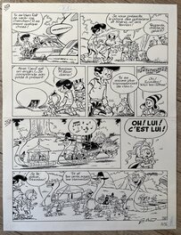 Gos - Planche Originale KHENA & LE SCRAMEUSTACHE Noté P 35 - Comic Strip