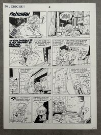 Pierre Seron - Seron - les Petits hommes - Planche originale 20 - Chiche - T. 40 - Comic Strip