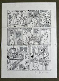 Nicolas Malfin - Planche orginale de Golden City - Comic Strip