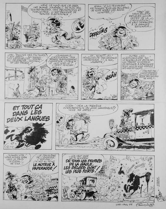 Gaston Lagaffe by André Franquin - Comic Strip