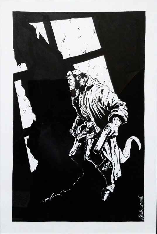 Hellboy by Christophe Chabouté - Original Illustration