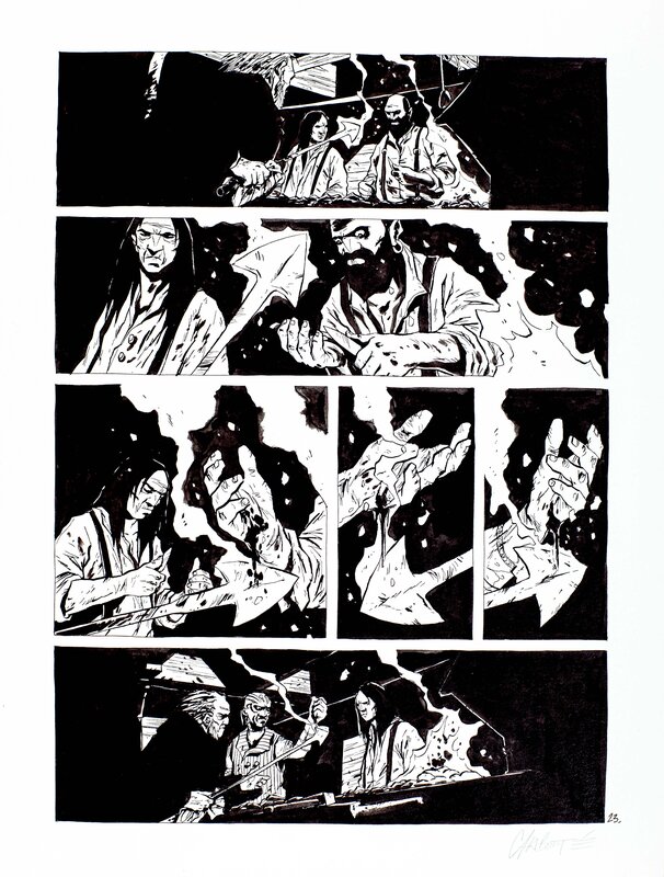 Christophe Chabouté, Moby Dick - Livre second - planche 23 - Comic Strip