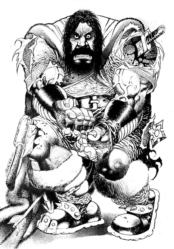 Filip Myszkowski, Grzegorz Rosinski, Thorgal - version super-héros ;-) - Original Illustration