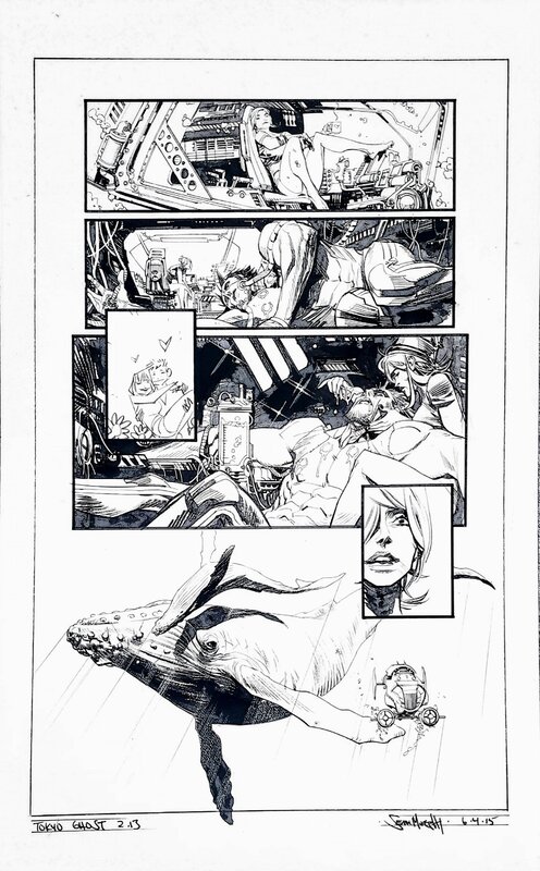 Sean Murphy, Tokyo Ghost issue #2 page 13 - Planche originale