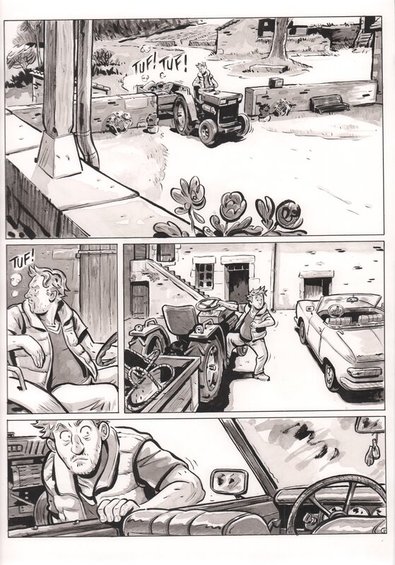 For sale - Boris Guilloteau - Un grand Bourgogne oublié - Tome 2 - planche originale Page 5 - Comic Strip