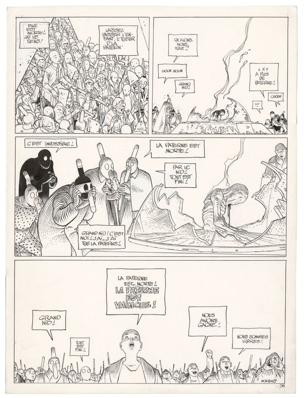 For sale - Moebius - La déesse - planche originale 79 - Comic Strip